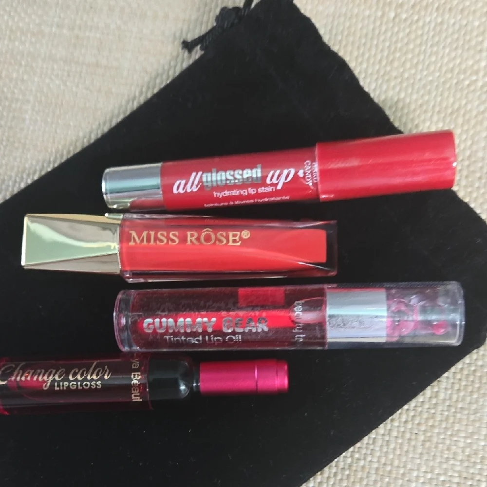 Miss Rôse Red Tint Lip Gloss Plus 3 More!